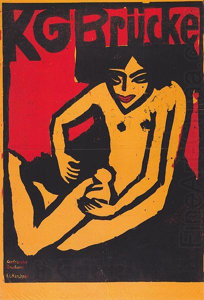 Ernst Ludwig Kirchner KG Brucke (Ausstellungsplakat der Galerie Arnold in Dresden) china oil painting image